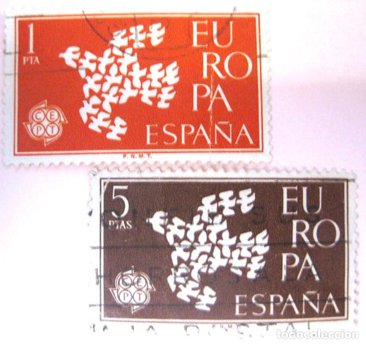 Bonecas Modernas: Espa&ntilde;a. A&ntilde;o 1961, Edifil 1371/72 us. ''Europa-CEPT&rdquo;./ Usados, Ver foto.