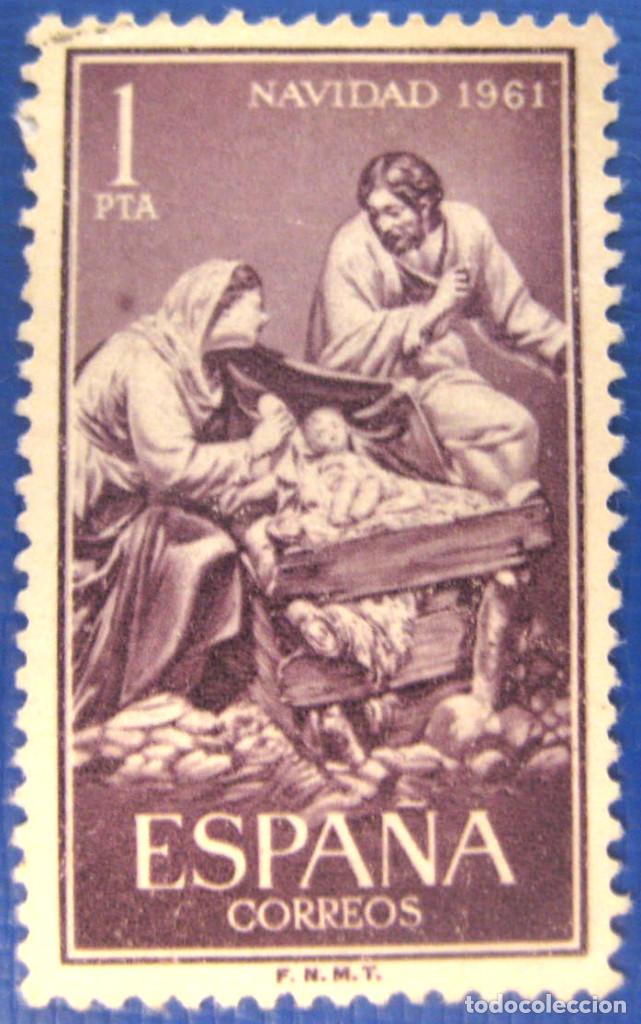 Bonecas Modernas: Espa&ntilde;a. A&ntilde;o 1961, Edifil 1400 us. ''Navidad-Jos&eacute; Gin&eacute;s&rdquo;./ Usado, Ver foto.