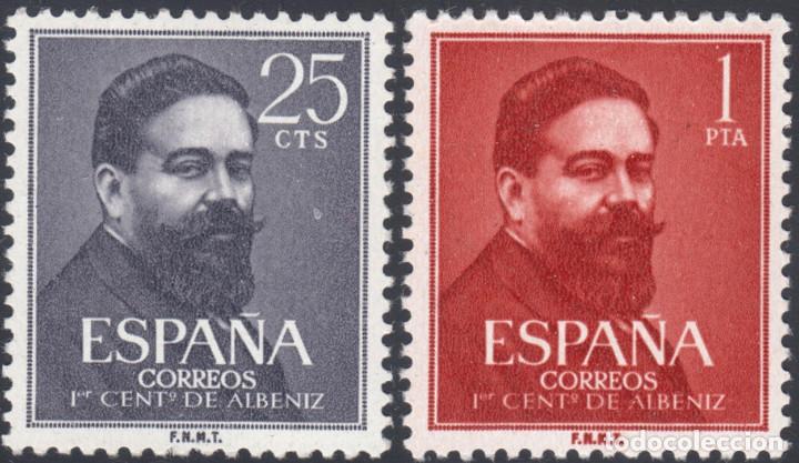 Bonecas Modernas: Espa&ntilde;a. A&ntilde;o 1960, Edifil 1320/21**. ''Isaac Alb&eacute;niz&rdquo;./ Nuevos, sin fijasellos. MNH.