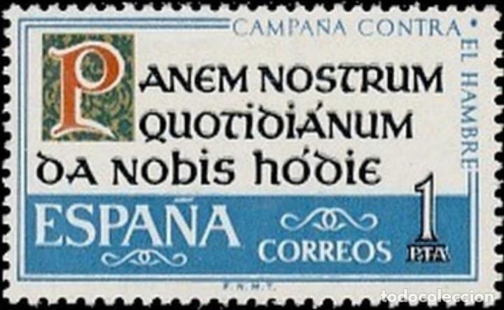 Bambole Moderne: Espa&ntilde;a. A&ntilde;o 1963, Edifil 1512** ''Campa&ntilde;a contra el Hambre''./ Nuevos, sin fijasellos. MNH.