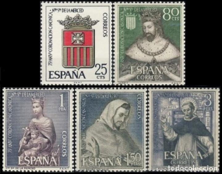 Bambole Moderne: Espa&ntilde;a. A&ntilde;o 1963, Edifil 1521/25** ''Nuestra Sra. de la Merced''./ Nuevos, sin fijasellos. MNH.