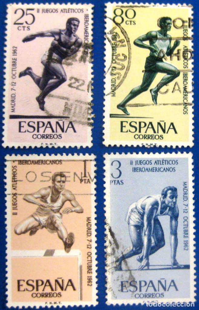 Bambole Moderne: Espa&ntilde;a. A&ntilde;o 1962, Edifil 1450/53 us. ''Juegos Iberoamericanos''./ Usados.
