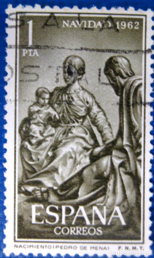 Bambole Moderne: Espa&ntilde;a. A&ntilde;o 1962, Edifil 1478 us. ''Navidad - Pedro de Mena''./ Usado.