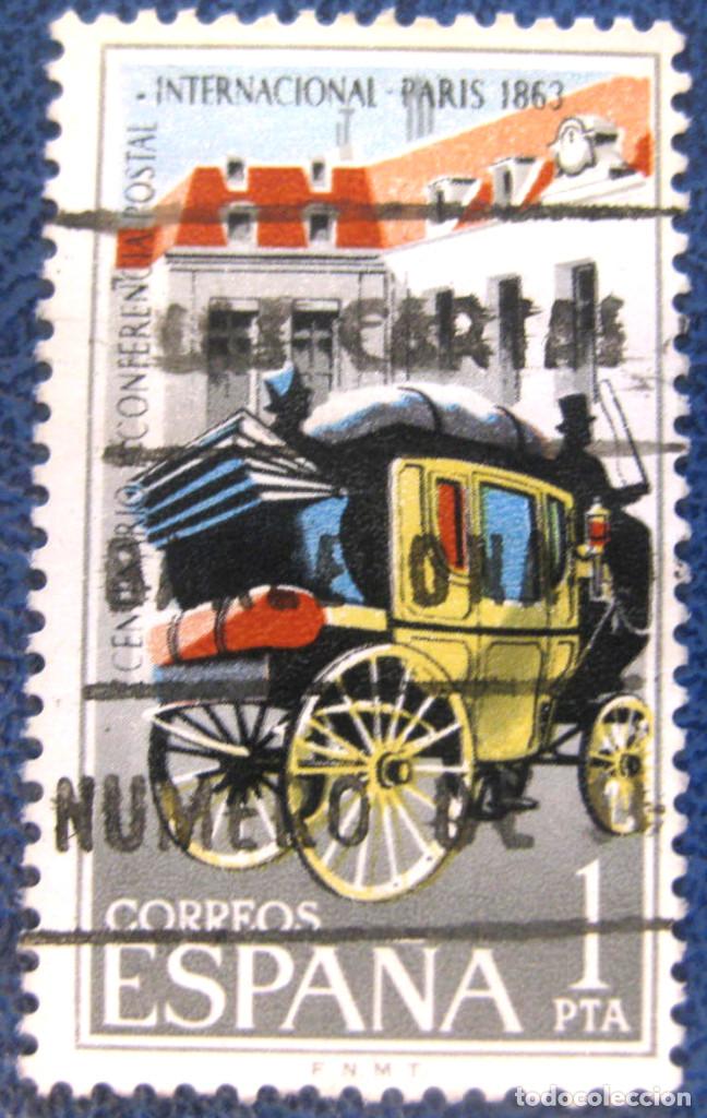 Bambole Moderne: Espa&ntilde;a. A&ntilde;o 1963, Edifil 1508 us ''Conferencia Postal Internacional''./ Usado.