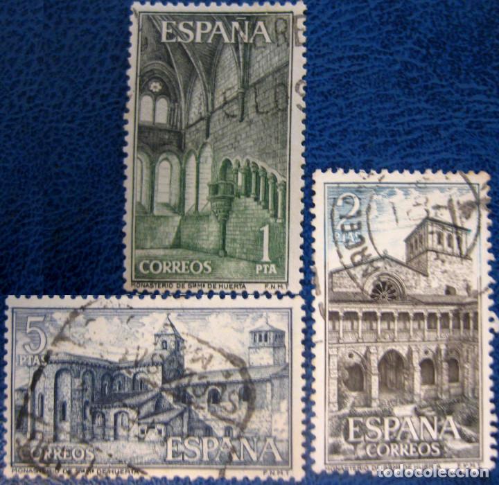 Bambole Moderne: Espa&ntilde;a. A&ntilde;o 1964, Edifil 1563/65 us ''Monasterio de Santa Mar&iacute;a''./ Usados.
