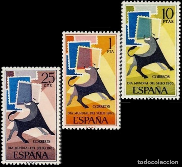 Bambole Moderne: Espa&ntilde;a. A&ntilde;o 1965, Edifil 1667/69** ''D&iacute;a Mundial del Sello''./ Nuevos, sin fijasellos. MNH.