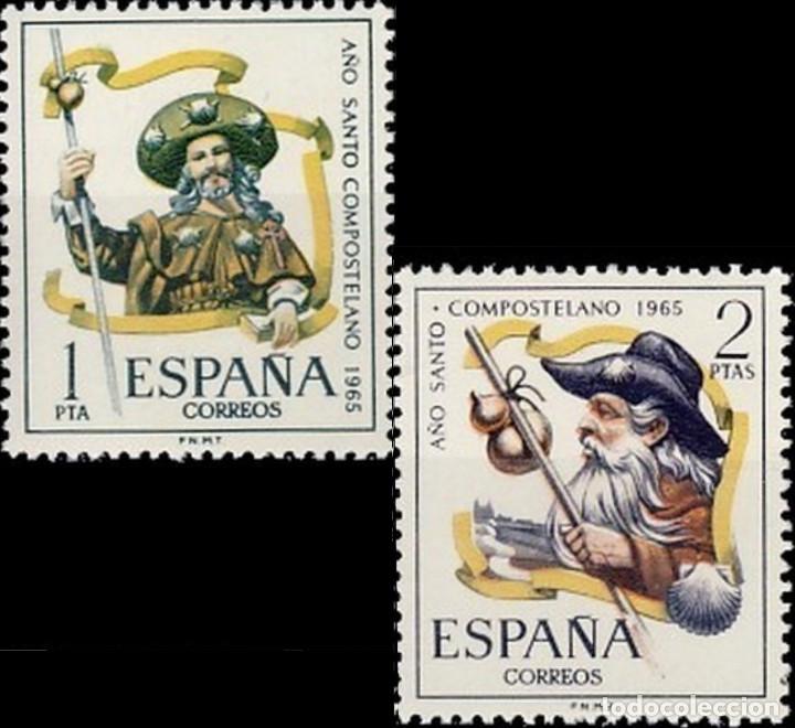 Bambole Moderne: Espa&ntilde;a. A&ntilde;o 1965, Edifil 1672/73** ''A&ntilde;o Santo Compostelano''./ Nuevos, sin fijasellos. MNH.