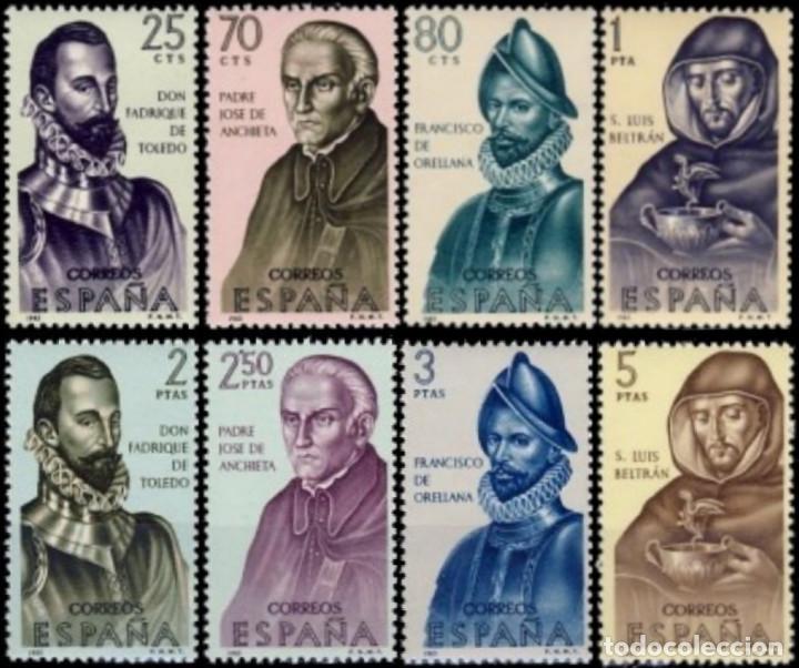 Bambole Moderne: Espa&ntilde;a. A&ntilde;o 1965, Edifil 1678/85** ''Forjadores de Am&eacute;rica''./ Nuevo, sin fijasellos. MNH.