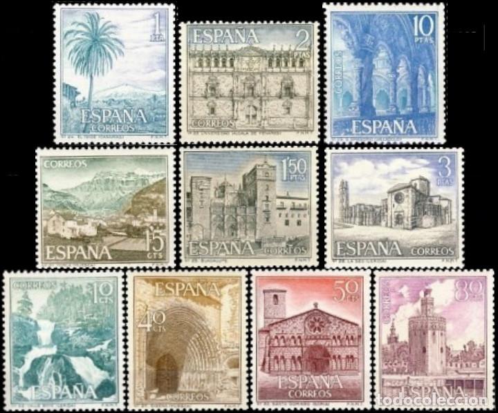 Mu&ntilde;ecas modernas: Espa&ntilde;a. A&ntilde;o 1966, Edifil 1726/35** ''Turismo''./ Nuevos, sin fijasellos. MNH.