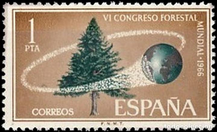 Mu&ntilde;ecas modernas: Espa&ntilde;a. A&ntilde;o 1966, Edifil 1736** ''Congreso Forestal''./ Nuevos, sin fijasellos. MNH.