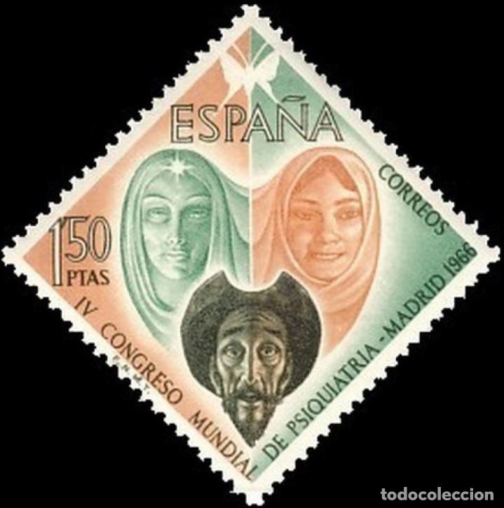 Mu&ntilde;ecas modernas: Espa&ntilde;a. A&ntilde;o 1966, Edifil 1746** ''Congreso Mundial Psiquiatr&iacute;a''./ Nuevos, sin fijasellos. MNH.