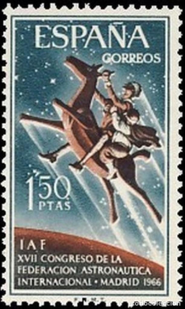 Mu&ntilde;ecas modernas: Espa&ntilde;a. A&ntilde;o 1966, Edifil 1749** ''Congreso de Autron&aacute;utica''./ Nuevos, sin fijasellos. MNH.