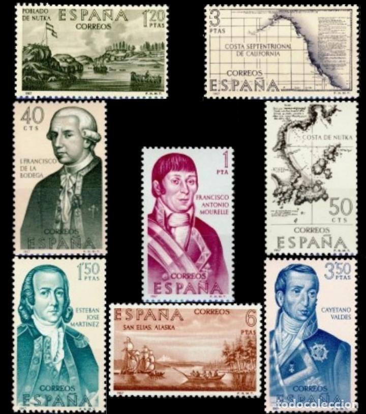 Mu&ntilde;ecas modernas: Espa&ntilde;a. A&ntilde;o 1967, Edifil 1819/26** ''Forjadores de Am&eacute;rica''./ Nuevos, sin fijasellos. MNH.