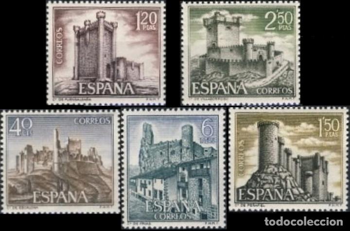 Mu&ntilde;ecas modernas: Espa&ntilde;a. A&ntilde;o 1968, Edifil 1880/84** ''Castillos de Espa&ntilde;a''./ Nuevos, sin fijasellos. MNH.