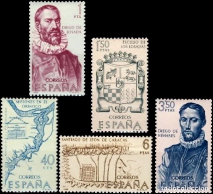 Mu&ntilde;ecas modernas: Espa&ntilde;a. A&ntilde;o 1968, Edifil 1889/93** ''Forjadores de Am&eacute;rica''./ Nuevos, sin fijasellos. MNH.