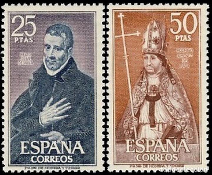 Bambole Moderne: Espa&ntilde;a. A&ntilde;o 1970, Edifil 1961/62** ''Personajes Espa&ntilde;oles''./ Nuevos, sin fijasellos. MNH.