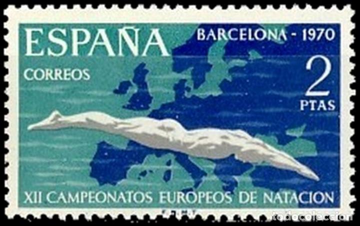 Bambole Moderne: Espa&ntilde;a. A&ntilde;o 1970, Edifil 1989** ''Campeonato de Nataci&oacute;n''./ Nuevos, sin fijasellos. MNH.