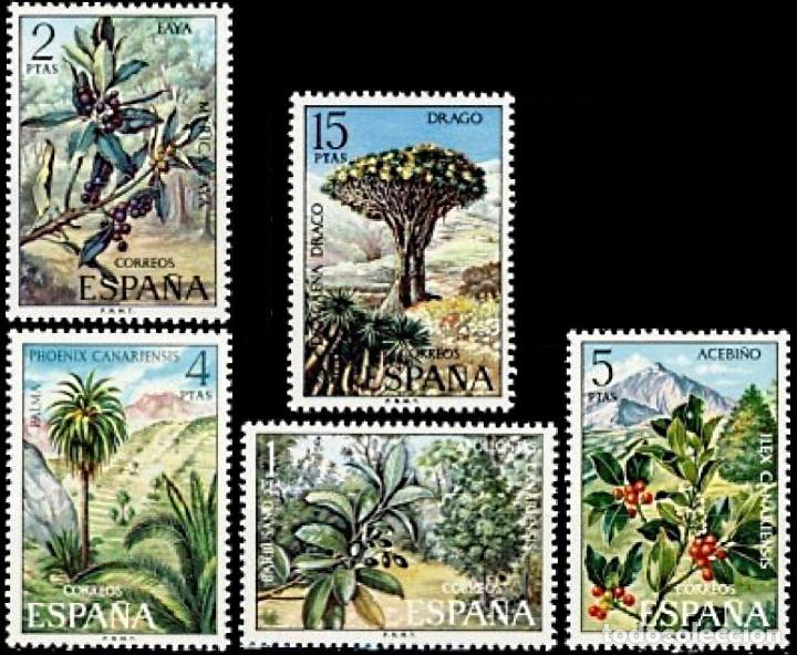 Moderne Puppen: Espa&ntilde;a. A&ntilde;o 1973, Edifil 2120/24** ''Flora''./ Nuevos, sin fijasellos. MNH.