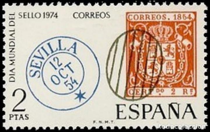 Moderne Puppen: Espa&ntilde;a. A&ntilde;o 1974, Edifil 2179** ''D&iacute;a Mundial del Sello''./ Nuevos, sin fijasellos. MNH.
