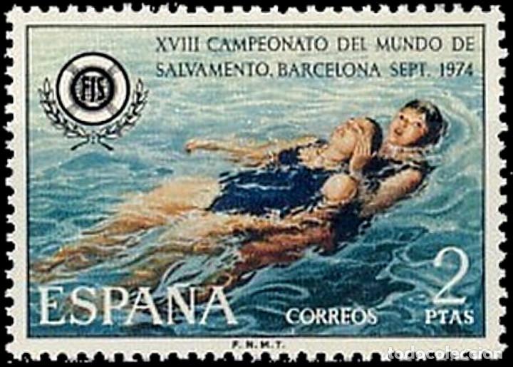 Moderne Puppen: Espa&ntilde;a. A&ntilde;o 1974, Edifil 2202** ''Salvamento Acu&aacute;tico''./ Nuevos, sin fijasellos. MNH.