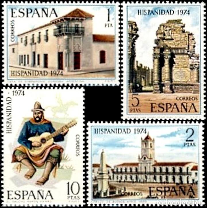 Moderne Puppen: Espa&ntilde;a. A&ntilde;o 1974, Edifil 2213/16** ''Hispanidad: Argentina''./ Nuevos, sin fijasellos. MNH.