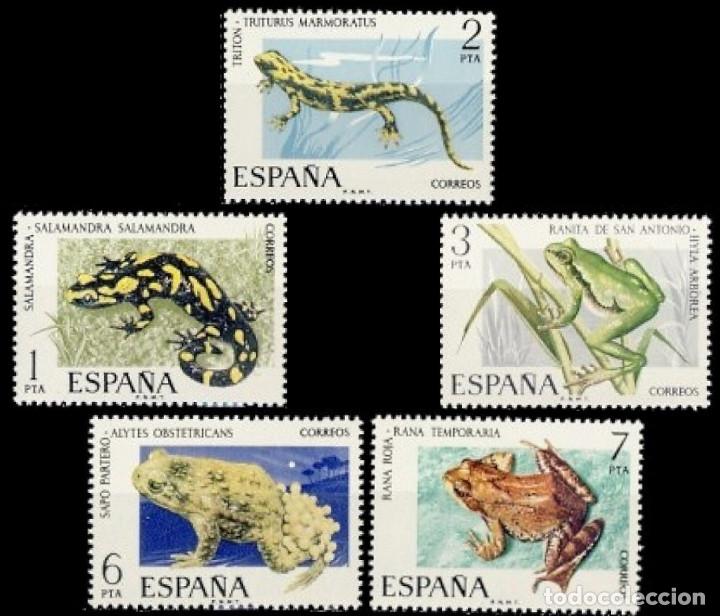 Moderne Puppen: Espa&ntilde;a. A&ntilde;o 1975, Edifil 2272/76** ''Fauna Hisp&aacute;nica''./ Nuevos, sin fijasellos. MNH.
