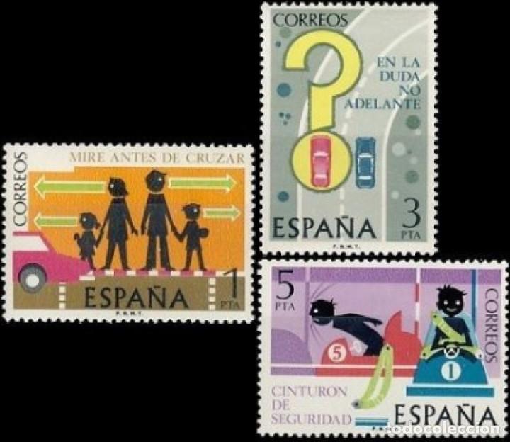 Moderne Puppen: Espa&ntilde;a. A&ntilde;o 1976, Edifil 2312/14** ''Seguridad Vial''./ Nuevos, sin fijasellos. MNH.