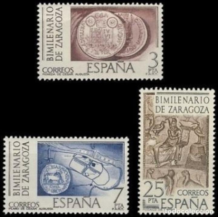 Moderne Puppen: Espa&ntilde;a. A&ntilde;o 1976, Edifil 2319/21** ''Bimilenario de Zaragoza''./ Nuevos, sin fijasellos. MNH.