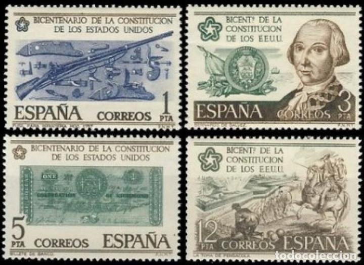 Moderne Puppen: Espa&ntilde;a. A&ntilde;o 1976, Edifil 2322/25** ''Bicentenario Estados Unidos''./ Nuevos, sin fijasellos. MNH.