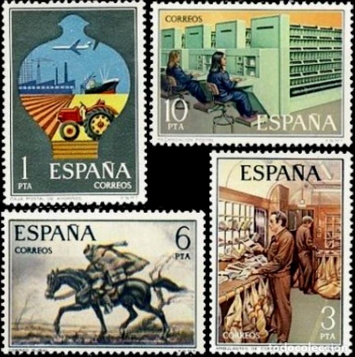 Moderne Puppen: Espa&ntilde;a. A&ntilde;o 1976, Edifil 2329/32** ''Servicios de Correos''./ Nuevos, sin fijasellos. MNH.