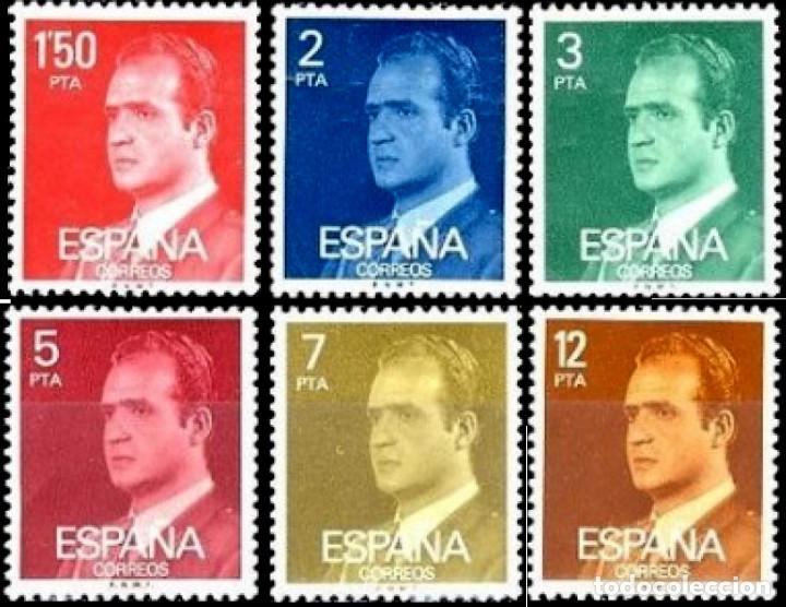 Mu&ntilde;ecas modernas: Espa&ntilde;a. A&ntilde;o 1976, Edifil 2344/49** ''Juan Carlos I: Serie B&aacute;sica''./ Nuevos, sin fijasellos. MNH.