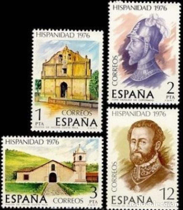 Mu&ntilde;ecas modernas: Espa&ntilde;a. A&ntilde;o 1976, Edifil 2371/74** ''Hispanidad: Costa Rica''./ Nuevos, sin fijasellos. MNH.