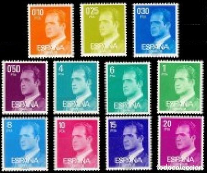 Mu&ntilde;ecas modernas: Espa&ntilde;a. A&ntilde;o 1977, Edifil 2386/96** ''Juan Carlos I: Ser. B&aacute;sica''./ Nuevos, sin fijasellos. MNH.