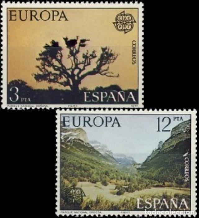 Mu&ntilde;ecas modernas: Espa&ntilde;a. A&ntilde;o 1977, Edifil 2413/14** ''Europa CEPT''./ Nuevos, sin fijasellos. MNH.
