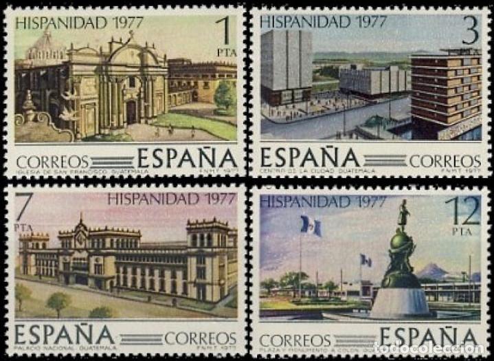 Mu&ntilde;ecas modernas: Espa&ntilde;a. A&ntilde;o 1977, Edifil 2439/42 ** ''Hispanidad: Guatemala''./ Nuevos, sin fijasellos. MNH.