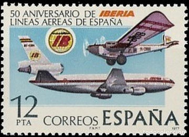 Mu&ntilde;ecas modernas: Espa&ntilde;a. A&ntilde;o 1977, Edifil 2448** ''Compa&ntilde;&iacute;a A&eacute;rea Iberia''./ Nuevos, sin fijasellos. MNH.