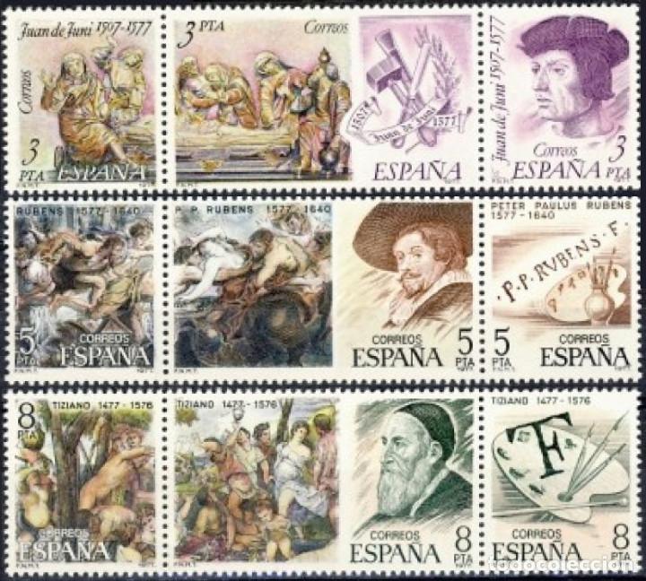 Mu&ntilde;ecas modernas: Espa&ntilde;a. A&ntilde;o 1978, Edifil 2460/68** ''Tr&iacute;pticos Personajes (Arte)''./ Nuevos, sin fijasellos. MNH.