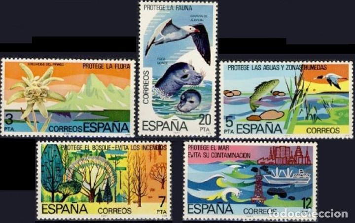 Mu&ntilde;ecas modernas: Espa&ntilde;a. A&ntilde;o 1978, Edifil 2469/73** ''Protecci&oacute;n de la Naturaleza''./ Nuevos, sin fijasellos. MNH.