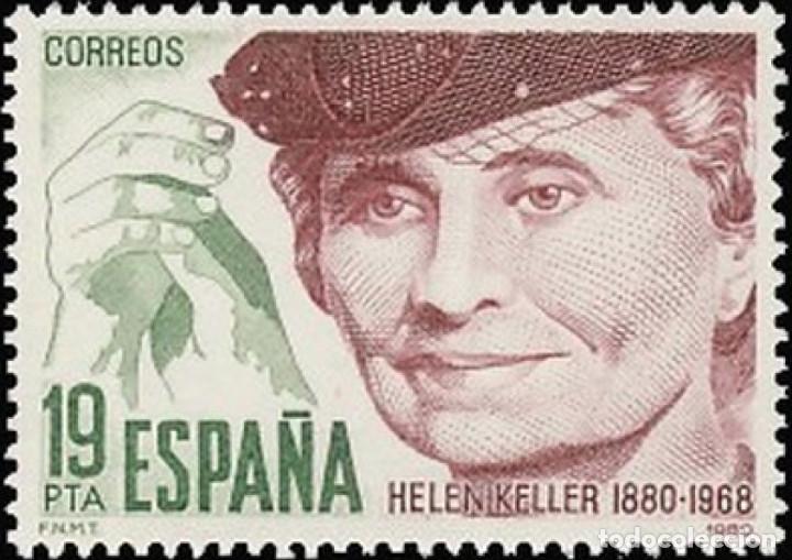 Mu&ntilde;ecas modernas: Espa&ntilde;a. A&ntilde;o 1980, Edifil 2574** ''Helen Keller''./ Nuevos, sin fijasellos. MNH.