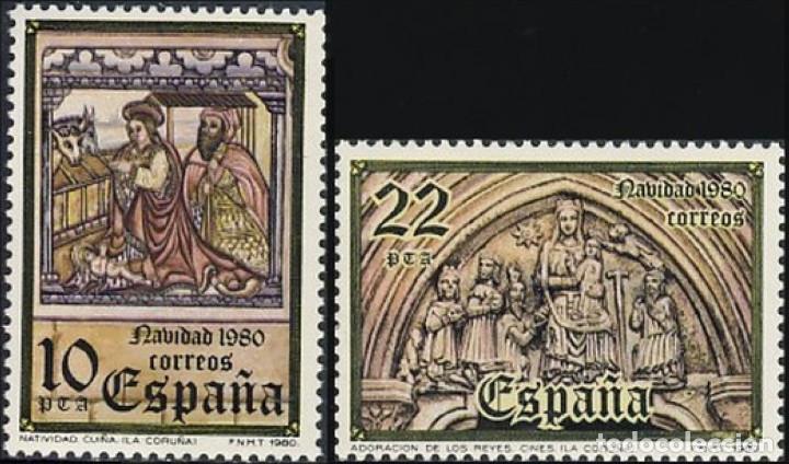 Modern Dolls: Espa&ntilde;a. A&ntilde;o 1980, Edifil 2593/94** ''Navidad: La Coru&ntilde;a''./ Nuevos, sin fijasellos. MNH.