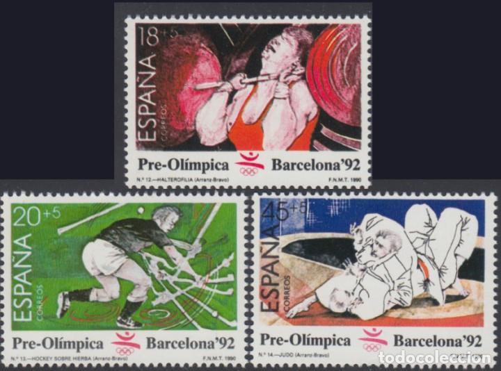 Moderne Puppen: Espa&ntilde;a. A&ntilde;o 1990, Edifil 3054/56** ''IV ser. Pre-Ol&iacute;mpica ''./ Nuevos, sin fijasellos. MNH.