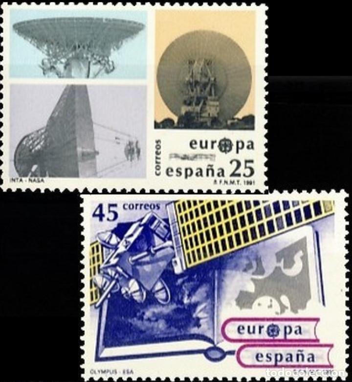 Bonecas Modernas: Espa&ntilde;a. A&ntilde;o 1991, Edifil 3116/17** ''Europa CEPT: Europa Espacial''./ Nuevos, sin fijasellos. MNH.