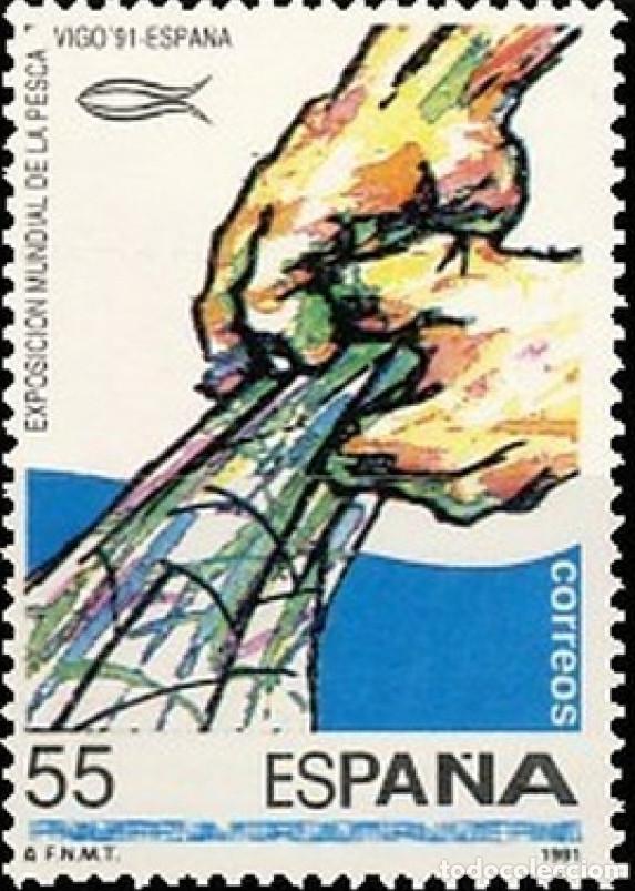 Bonecas Modernas: Espa&ntilde;a. A&ntilde;o 1991, Edifil 3133** ''Exposici&oacute;n Mundial de Pesca''./ Nuevos, sin fijasellos. MNH.