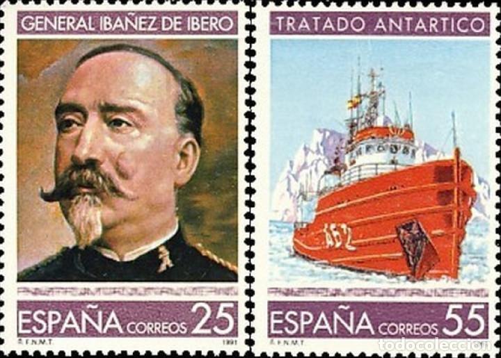 Bonecas Modernas: Espa&ntilde;a. A&ntilde;o 1991, Edifil 3150/51** 'Ciencia y T&eacute;cnica (Buque A-52)''./ Nuevos, sin fijasellos. MNH.