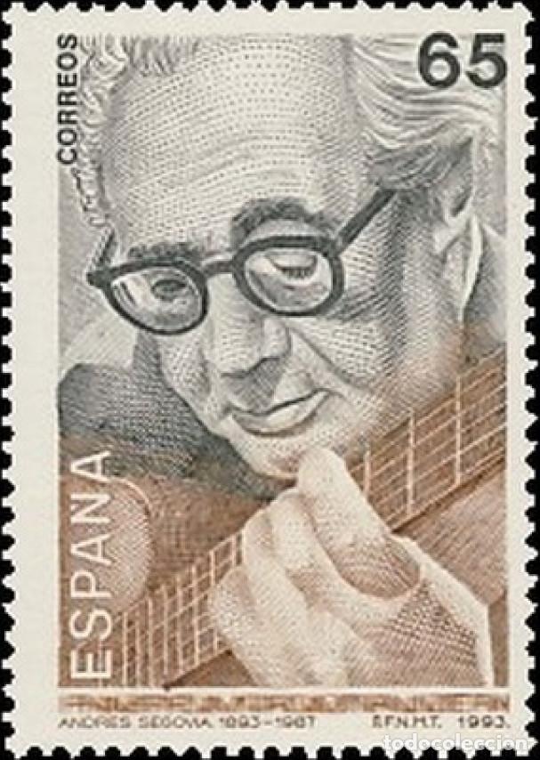 Bonecas Modernas: Espa&ntilde;a. A&ntilde;o 1993, Edifil 3242** ''Centenario: Andr&eacute;s Segovia.''./ Nuevos, sin fijasellos. MNH.