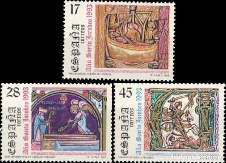 Bonecas Modernas: Espa&ntilde;a. A&ntilde;o 1993, Edifil 3252/54** ''A&ntilde;o Santo Jacobeo: Santiago Apostol''./ Nuevos, sin fijasellos.