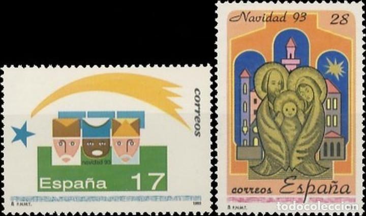 Bonecas Modernas: Espa&ntilde;a. A&ntilde;o 1993, Edifil 3273/74** ''Navidad: Reyes Magos, Sagrada Familia''./ Nuevos, MNH.
