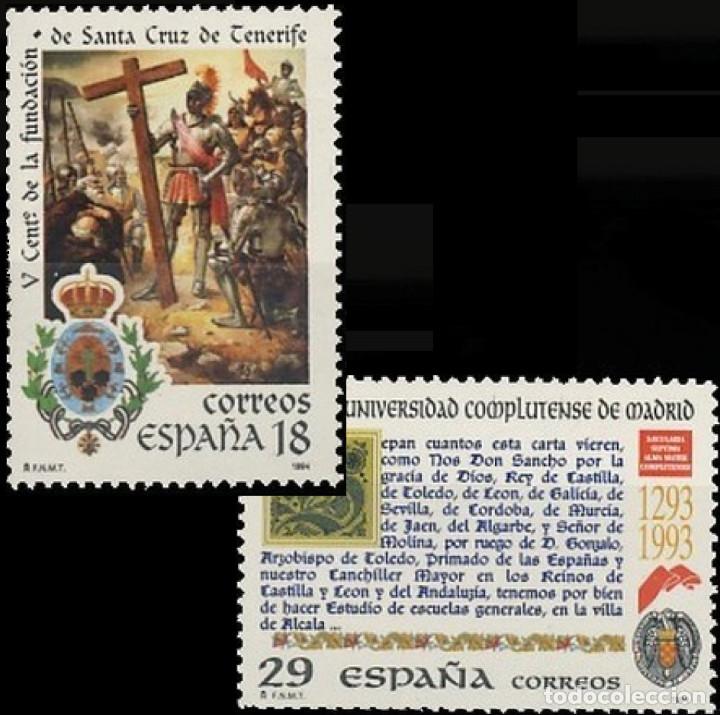 Bonecas Modernas: Espa&ntilde;a. A&ntilde;o 1994, Edifil 3299/00** ''Sta Cruz Tenerife (pintura) - Univ. Complutense''./ Nuevos, MNH