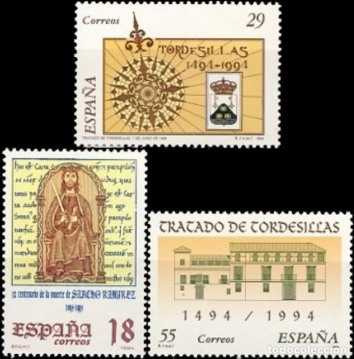 Bonecas Modernas: Espa&ntilde;a. A&ntilde;o 1994, Edifil 3309/11** ''Efemerides: El Rey Sancho - Tordesillas.''./ Nuevos, MNH