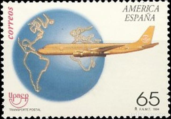 Bonecas Modernas: Espa&ntilde;a. A&ntilde;o 1994, Edifil 3321** ''Am&eacute;rica UPAEP: Avi&oacute;n DC-8.''./ Nuevos, sin fijasellos. MNH.